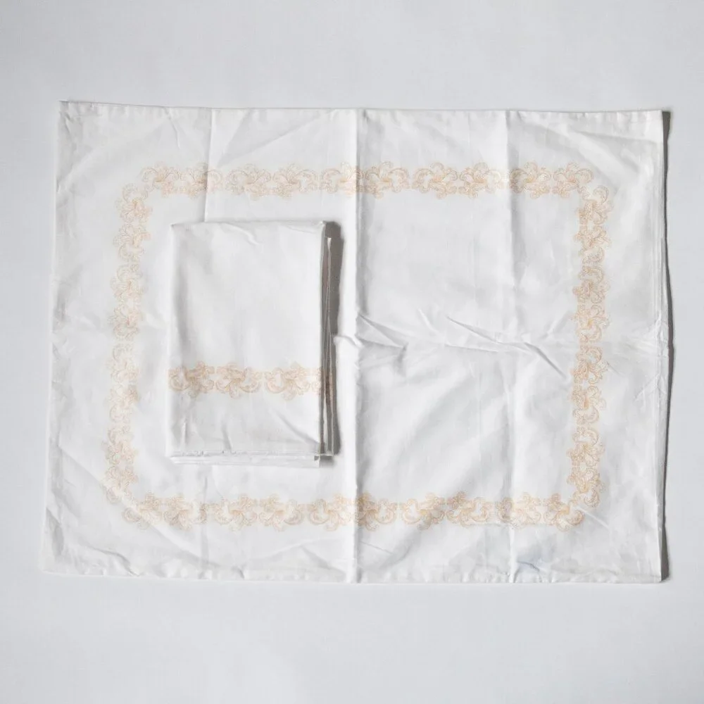 2 Pillowcases Hotel Du Cobb Dennis Basso Standard/Queen Size 100% Cotton